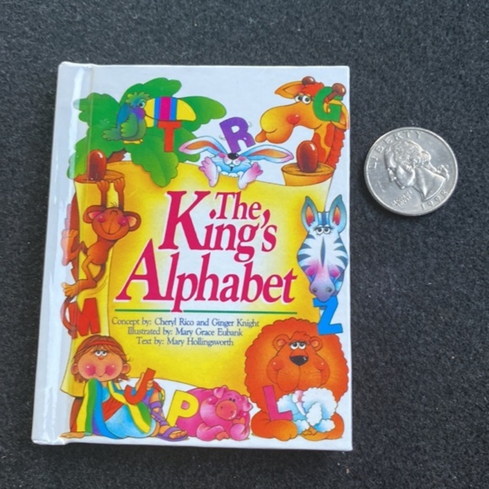 Vintage 1989 The King's Alphabet Miniature Bible Book Mary Hollingsworth